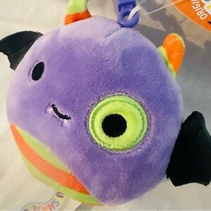 NWT Squishmallow‎ Blaze the Bat Halloween Clip 3.5” Plush Whimsigoth Kawaii Cute